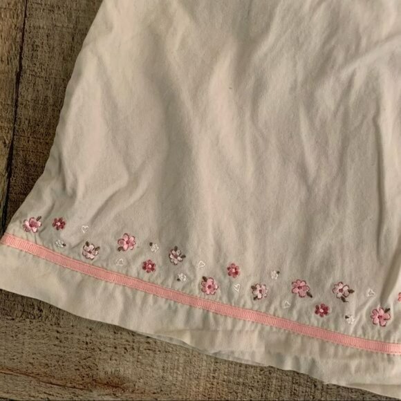 Carters baby girl tank dress in tan with embroidered flowers -6M - Picture 4 of 6